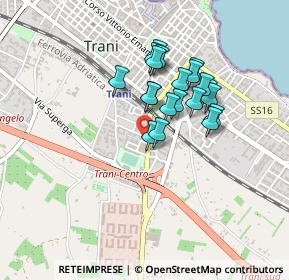 Mappa Via di Francia Canonico Annibale Maria, 76125 Trani BT, Italia (0.3605)