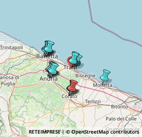 Mappa Via Giorgio Amendola, 76125 Trani BT, Italia (10.1945)