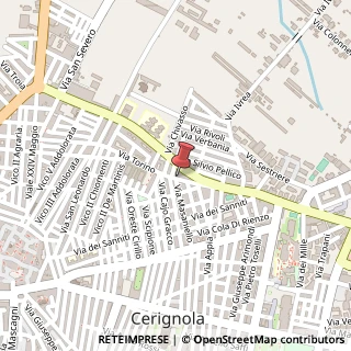 Mappa Via Torino, 89, 71042 Cerignola, Foggia (Puglia)