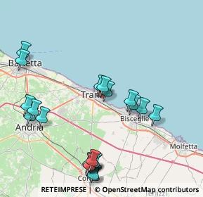 Mappa Via Galileo Galilei, 76125 Trani BT, Italia (9.91)