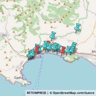 Mappa Via Olivastro Spaventola, 04023 Formia LT, Italia (3.0245)