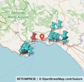 Mappa Via delle Rose, 04023 Formia LT, Italia (7.17526)