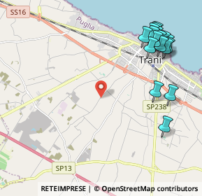 Mappa Strada Vicinale delle Tufare, 76125 Trani BT, Italia (2.85235)