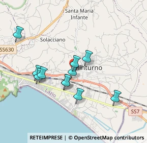 Mappa Viale Marino, 04026 Minturno LT, Italia (1.69727)