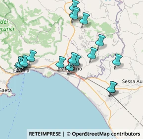 Mappa Via Cavallerizza, 04026 Minturno LT, Italia (8.249)