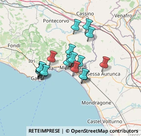 Mappa Via Cavallerizza, 04026 Minturno LT, Italia (10.8005)