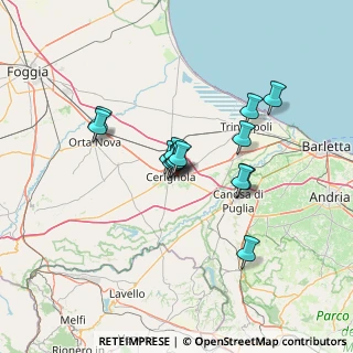 Mappa Via Monterosa, 71042 Cerignola FG, Italia (10.79571)