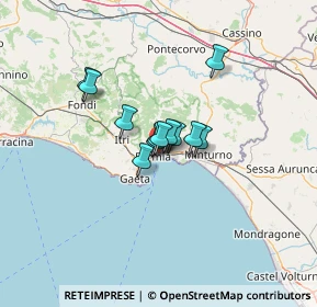 Mappa Via Palazzo Condotto, 04023 Formia LT, Italia (7.77583)