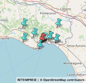 Mappa Via Palazzo Condotto, 04023 Formia LT, Italia (7.04571)