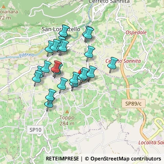 Mappa Via Telese Vetere, 82032 San Lorenzello BN, Italia (0.87917)