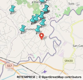 Mappa Via Parchetto, 04020 Santi Cosma e Damiano LT, Italia (2.86)