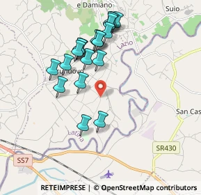 Mappa Via Parchetto, 04020 Santi Cosma e Damiano LT, Italia (1.9)