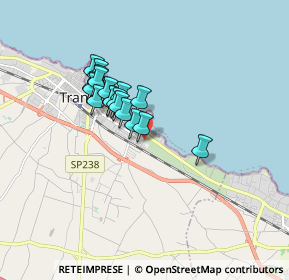 Mappa Via Pisa, 76125 Trani BT, Italia (1.36944)