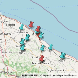 Mappa SS  16 km 849, 70043 Monopoli BA, Italia (16.4435)