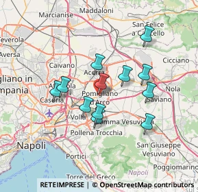 Mappa Via Napoli, 80038 Pomigliano d'Arco NA, Italia (6.17333)