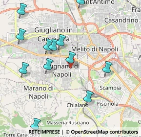 Mappa Via Volpe, 80018 Mugnano di Napoli NA, Italia (2.43417)