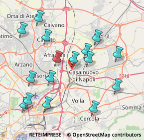 Mappa Via Castaldi, 80013 Casalnuovo di Napoli NA, Italia (4.58875)