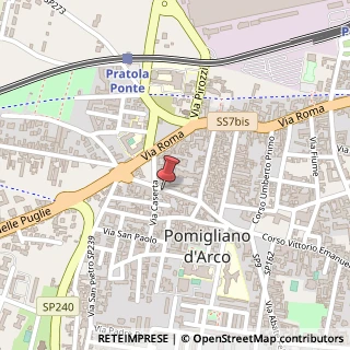 Mappa Via Napoli, 45, 80038 Pomigliano d'Arco, Napoli (Campania)