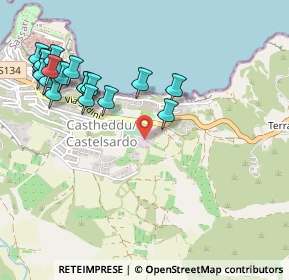 Mappa Via Amsicora, 07031 Castelsardo SS, Italia (0.6395)