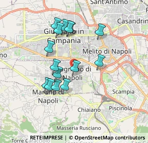 Mappa Via Melito, 80018 Mugnano di Napoli NA, Italia (1.73333)