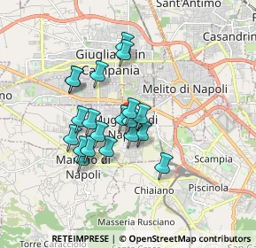 Mappa Via Melito, 80018 Mugnano di Napoli NA, Italia (1.4675)
