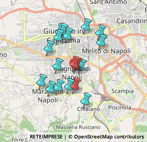 Mappa Via Melito, 80018 Mugnano di Napoli NA, Italia (1.55444)