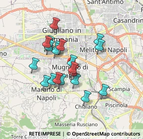 Mappa Via Melito, 80018 Mugnano di Napoli NA, Italia (1.545)