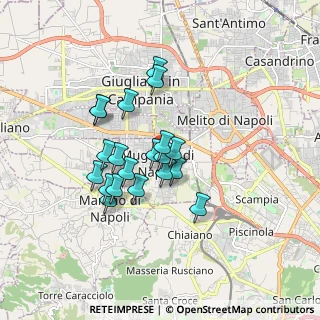 Mappa 80018 Mugnano di Napoli NA, Italia (1.4675)