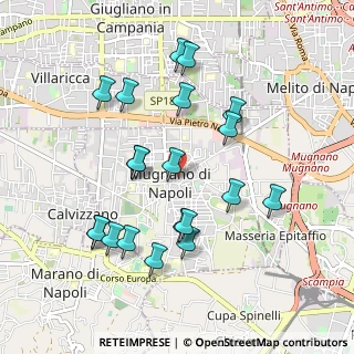 Mappa 80018 Mugnano di Napoli NA, Italia (1.037)