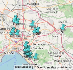 Mappa Via Alessandro Guidoni, 80038 Pomigliano d'Arco NA, Italia (9.049)