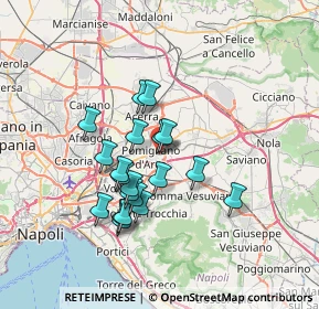 Mappa Via Alessandro Guidoni, 80038 Pomigliano d'Arco NA, Italia (6.2765)