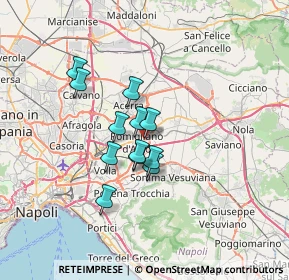 Mappa Via Alessandro Guidoni, 80038 Pomigliano d'Arco NA, Italia (5.14667)