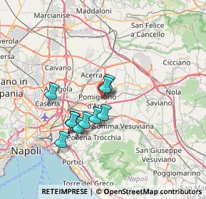 Mappa Via Alessandro Guidoni, 80038 Pomigliano d'Arco NA, Italia (6.27091)