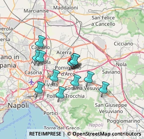 Mappa Via Alessandro Guidoni, 80038 Pomigliano d'Arco NA, Italia (5.90083)