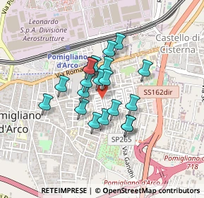 Mappa Via Alessandro Guidoni, 80038 Pomigliano d'Arco NA, Italia (0.322)