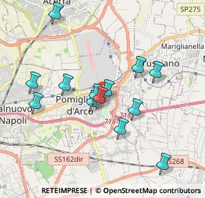 Mappa Via Alessandro Guidoni, 80038 Pomigliano d'Arco NA, Italia (1.84615)