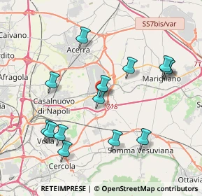 Mappa Via Alessandro Guidoni, 80038 Pomigliano d'Arco NA, Italia (4.42786)