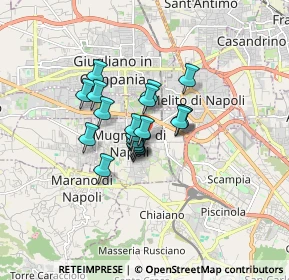 Mappa Via Machiavelli, 80018 Mugnano di Napoli NA, Italia (1.0745)