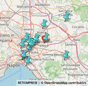 Mappa Via Vittorio Imbriani, 80038 Pomigliano d'Arco NA, Italia (7.195)