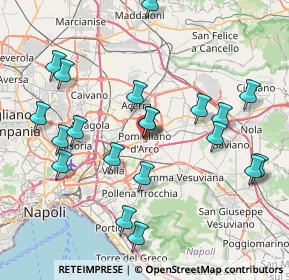 Mappa Via Vittorio Imbriani, 80038 Pomigliano d'Arco NA, Italia (9.1225)