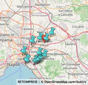 Mappa Via Vittorio Imbriani, 80038 Pomigliano d'Arco NA, Italia (6.98929)