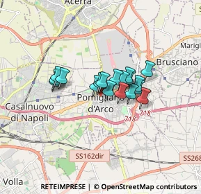 Mappa Via Vittorio Imbriani, 80038 Pomigliano d'Arco NA, Italia (1.13611)