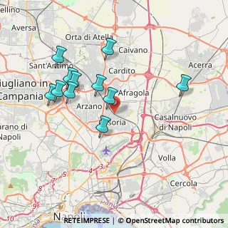 Mappa I° Traversa Alfonso La Marmora, 80026 Casoria NA, Italia (3.93182)