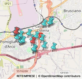 Mappa Via Martin Luther King, 80038 Pomigliano d'Arco NA, Italia (0.857)