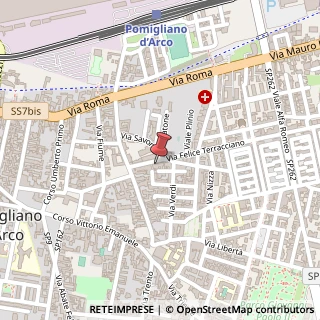 Mappa Via Felice Terracciano, 44, 80038 Pomigliano d'Arco, Napoli (Campania)