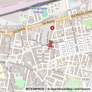 Mappa Via Ercole Cantone, 1, 80038 Pomigliano d'Arco, Napoli (Campania)