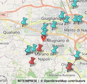 Mappa Via A. De Curtis, 80012 Calvizzano NA, Italia (2.42944)