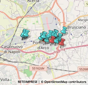 Mappa Via Guglielmo Marconi, 80038 Pomigliano d'Arco NA, Italia (1.11778)