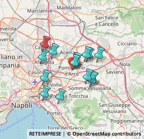 Mappa Via Guglielmo Marconi, 80038 Pomigliano d'Arco NA, Italia (5.53786)