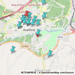 Mappa Via Goffredo Raimo, 83100 Avellino AV, Italia (1.16235)